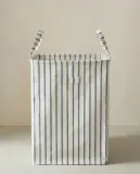 Zara Home Корзина из хлопка, цвет синий, 58 см — фото 1