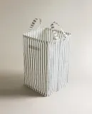 Zara Home Корзина из хлопка, цвет синий, 58 см — фото 4