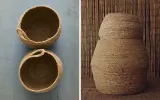 Zara Home Корзина из морской травы, цвет бежевый, 18 см · 8340/049 — фото 1