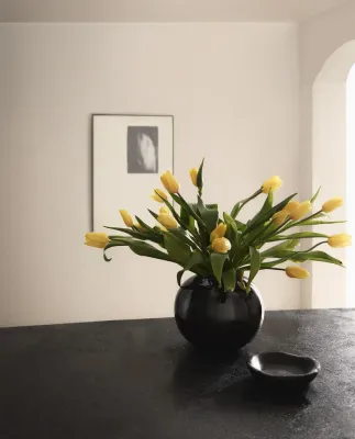 Zara Home Ваза из керамики, цвет коричневый, 25 см