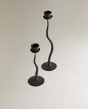 Zara Home Подсвечник из металла, цвет золотой, 17 см — фото 5