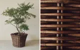 Zara Home Корзина из ротанга, цвет коричневый, 46 см — фото 1
