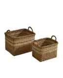 Zara Home Корзина из морской травы, цвет коричневый, 40 см · 6190/049 — фото 2