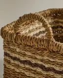 Zara Home Корзина из морской травы, цвет коричневый, 40 см · 6190/049 — фото 7