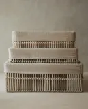 Zara Home Корзина из нержавеющей стали, цвет бежевый, 28 см — фото 3