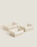 Zara Home Корзина из нержавеющей стали, цвет бежевый, 28 см — фото 8