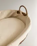 Zara Home Корзина из ротанга, цвет коричневый, 74 см — фото 8