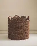 Zara Home Корзина из нержавеющей стали, цвет коричневый, 30 см — фото 1