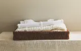 Zara Home Корзина изо льна, цвет коричневый, 39 см — фото 1
