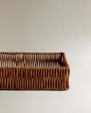 Zara Home Корзина изо льна, цвет коричневый, 39 см — фото 3