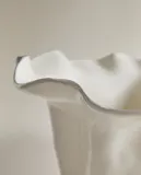 Zara Home Ваза из фаянса, цвет белый, 32 см — фото 3