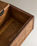 Zara Home Коробка для хранения из дерева, цвет коричневый, 26.5 см — фото 4