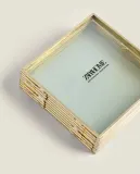 Zara Home Фоторамка из стекла, цвет золотой, 10.5 см — фото 5