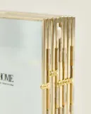 Zara Home Фоторамка из стекла, цвет золотой, 10.5 см — фото 6