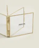 Zara Home Фоторамка из стекла, цвет золотой, 10.5 см — фото 7