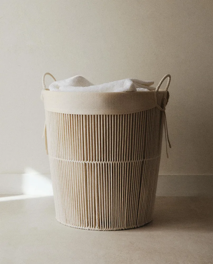 Zara Home Корзина из нержавеющей стали, цвет бежевый, 51 см