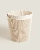Zara Home Корзина из нержавеющей стали, цвет бежевый, 51 см — фото 4
