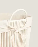 Zara Home Корзина из нержавеющей стали, цвет бежевый, 51 см — фото 7
