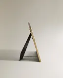 Zara Home Фоторамка из нержавеющей стали, цвет золотой, 18 см — фото 2