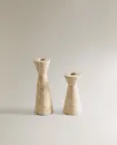 Zara Home Подсвечник из мрамора, цвет бежевый, 14 см — фото 5
