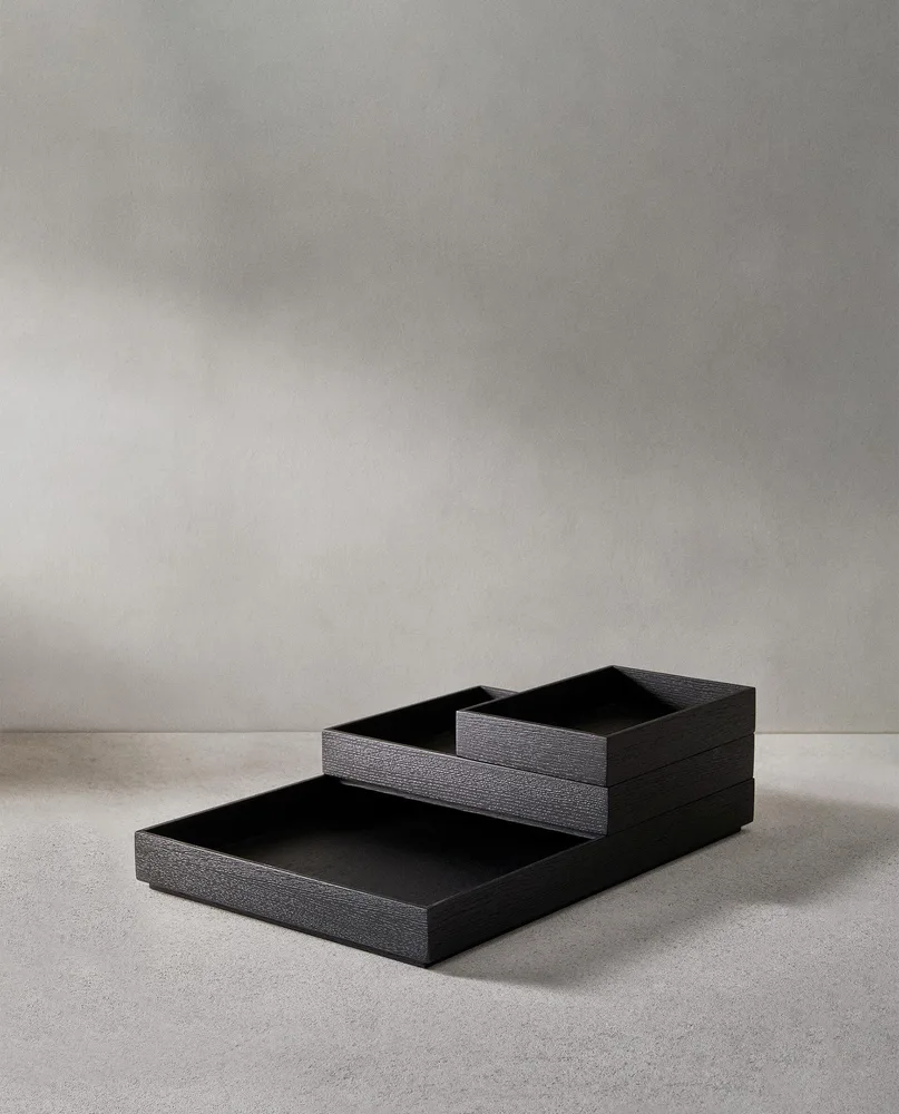 Zara Home Поднос из дерева, цвет бежевый, 25 см