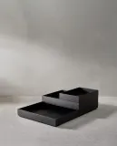 Zara Home Поднос из дерева, цвет бежевый, 25 см — фото 1