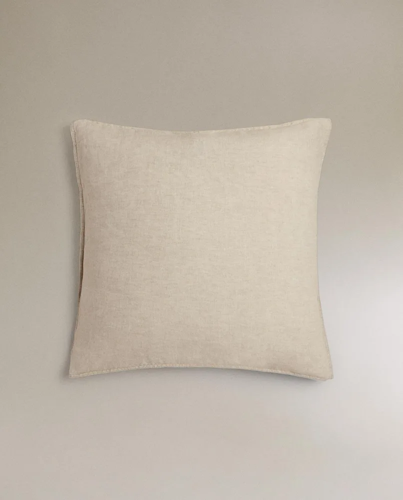 Комплект постельного белья Zara Home, лён 100%, однотонный, 6150/091