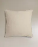 Комплект постельного белья Zara Home, лён 100%, однотонный, 6150/091 — фото 2
