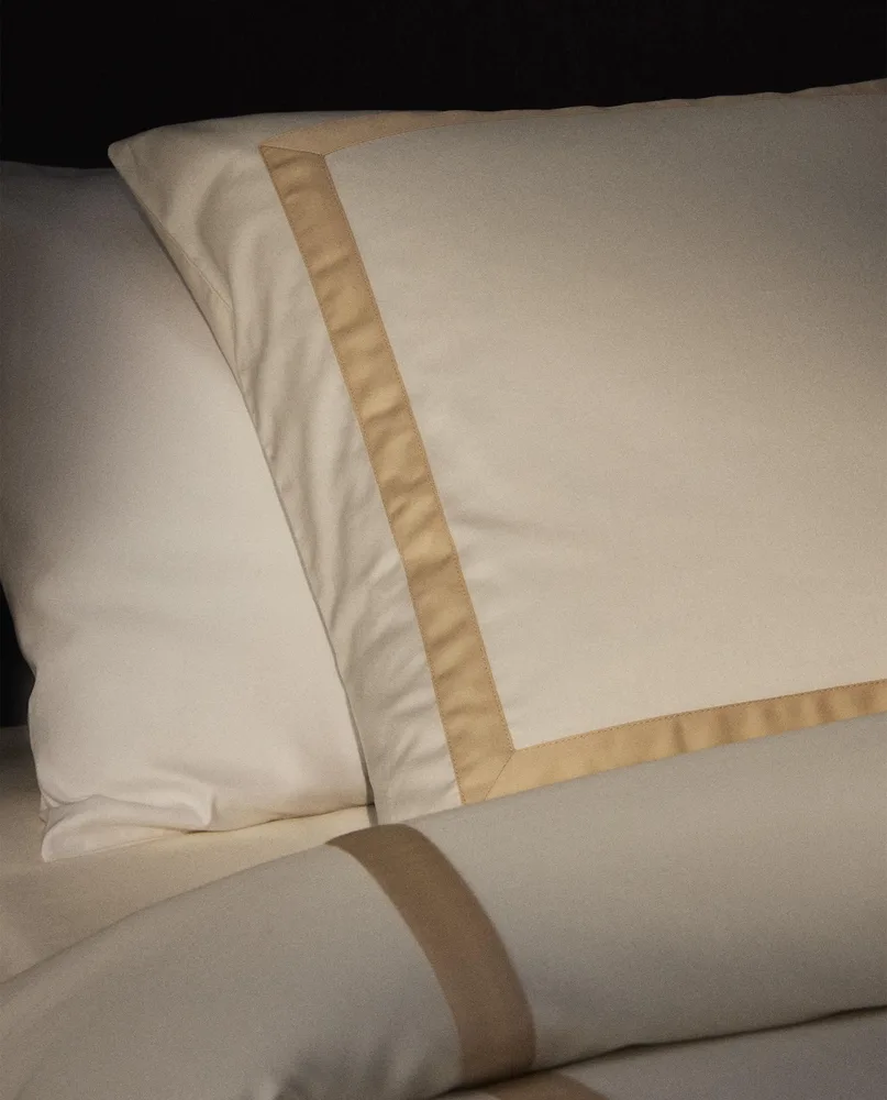 Наволочка Zara Home сатин, хлопок 100%, в полоску, 5178/091