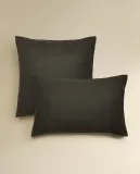 Наволочка Zara Home, хлопок 90%, однотонный, 5150/091 — фото 7