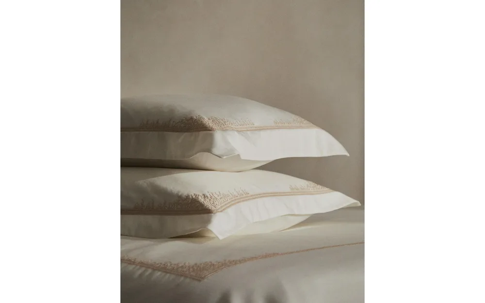 Наволочка Zara Home сатин, хлопок 100%, однотонный, 6170/091