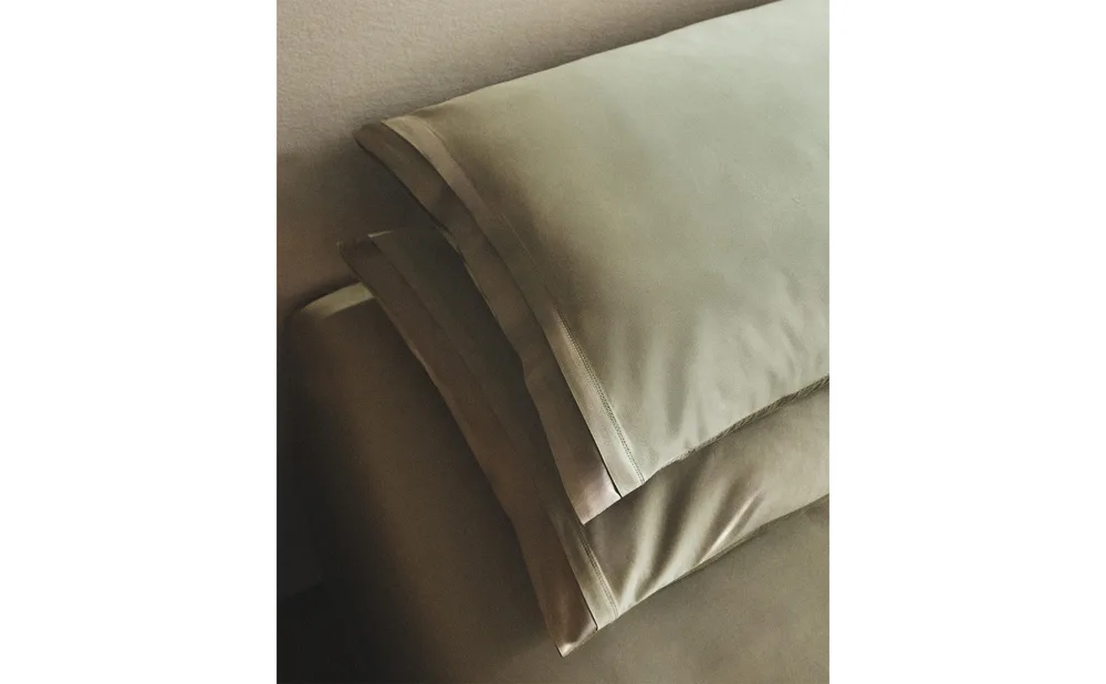 Наволочка Zara Home сатин, хлопок 95%, однотонный, 6174/091 · арт. 6174/091