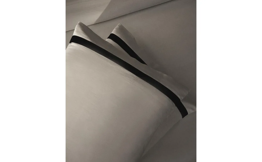 Наволочка Zara Home сатин, хлопок 100%, однотонный, 5136/091