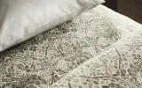 Простыня Zara Home сатин, хлопок 100%, с растительным принтом, 5180/089 — фото 6