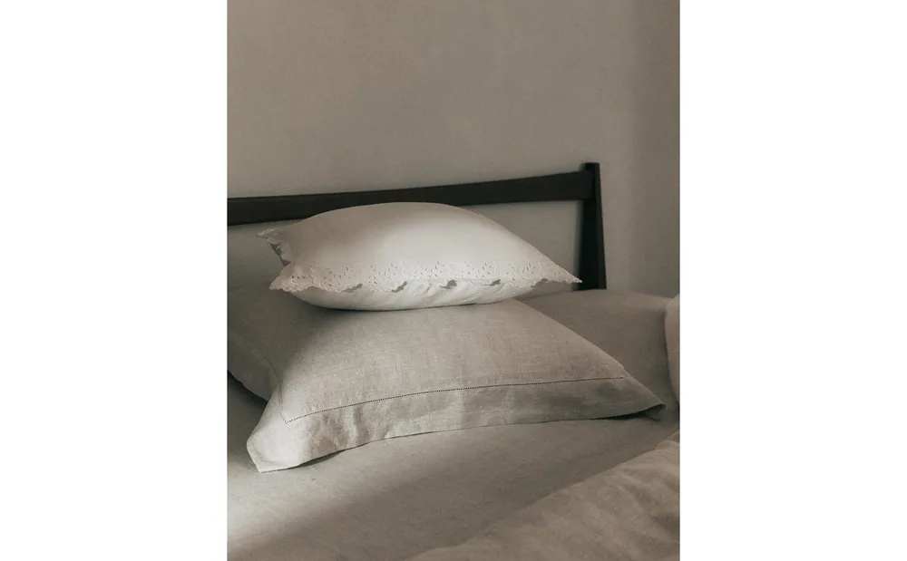 Наволочка Zara Home, хлопок 100%, однотонный, 6113/091