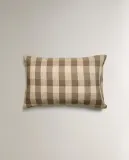 Наволочка Zara Home хлопок, лён 100%, в клетку, 6195/091 — фото 6