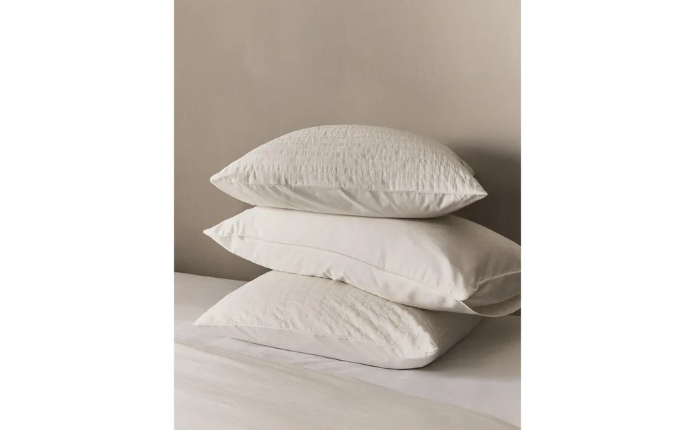 Наволочка Zara Home, хлопок 95%, вискоза 5%, однотонный, 6193/091