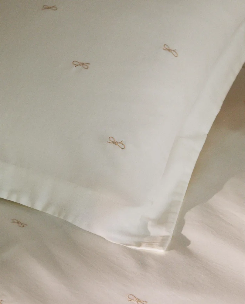 Наволочка Zara Home сатин, хлопок 100%, однотонный, 5187/091