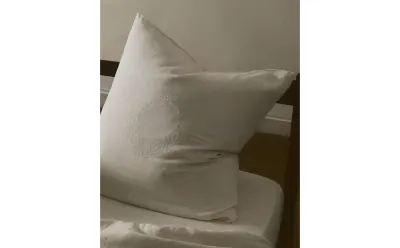 Наволочка Zara Home хлопок, лён 100%, однотонный, 5192/091
