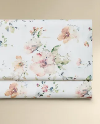 Простыня Zara Home сатин, хлопок 100%, с цветочным принтом, 6156/089