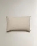 Наволочка Zara Home хлопок, лён 100%, однотонный, 6181/091 — фото 3