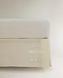 Простыня Zara Home, 90х190 см, хлопок 65%, лён 35%, однотонный, 2639/093 — фото 7