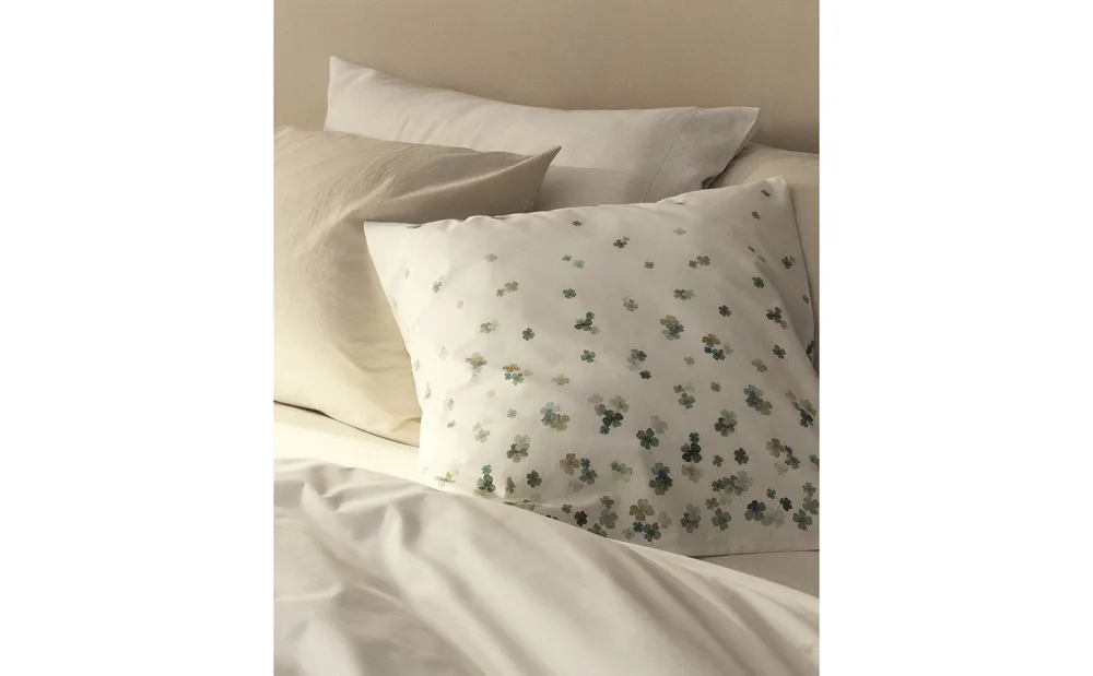 Наволочка Zara Home перкаль, хлопок 100%, однотонный, 7117/091