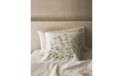 Наволочка Zara Home сатин, хлопок 100%, с цветочным принтом, 7118/091