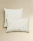 Наволочка Zara Home, лён 55%, хлопок 45%, с цветочным принтом, 7116/091 — фото 3