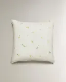Наволочка Zara Home, лён 55%, хлопок 45%, с цветочным принтом, 7116/091 — фото 4