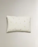Наволочка Zara Home, лён 55%, хлопок 45%, с цветочным принтом, 7116/091 — фото 7