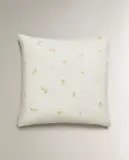 Наволочка Zara Home, лён 55%, хлопок 45%, с цветочным принтом, 7116/091 — фото 8