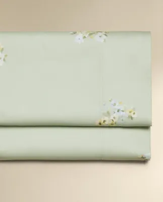 Простыня Zara Home сатин, хлопок 100%, с цветочным принтом, 7110/089