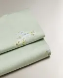 Простыня Zara Home сатин, хлопок 100%, с цветочным принтом, 7110/089 — фото 3